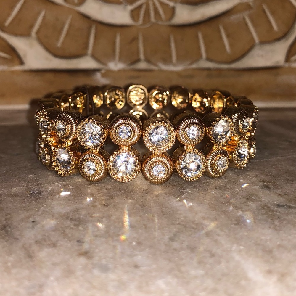 Gold Plated and Crystal Fashion Bracelet